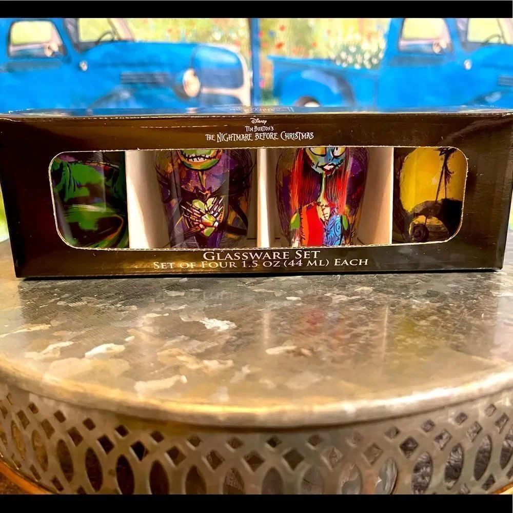 Disney Nightmare before Christmas shot glasses NWT